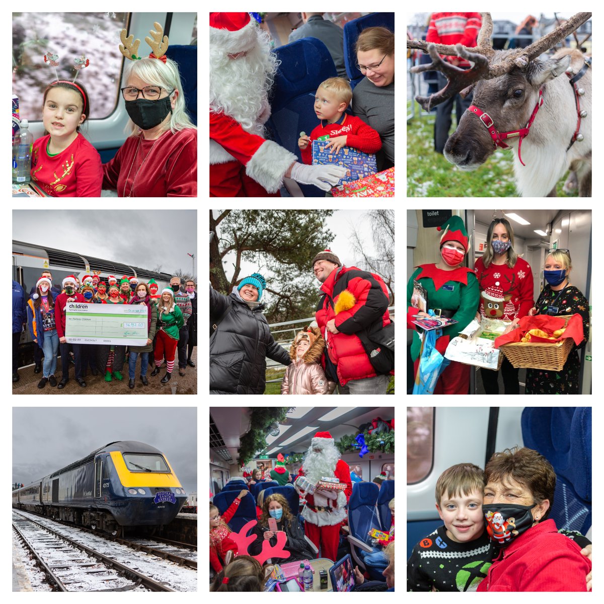 RailAid2023's tweet photo. What a brilliant weekend launching the #ScotRailSantaExpress, which has raised £36,952 so far! Thank you so much to @ScotRail and all the wonderful passengers, crew members and volunteers. You're supporting the life-saving work of @RailwayChildren and changing children's lives 🤩 https://t.co/lTB4rxA6Ot