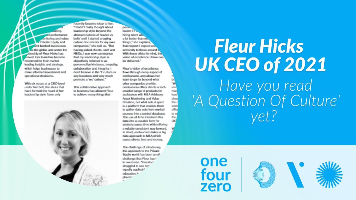 FleurSocial's tweet image. I am rather proud that earlier in the year I was named as CEO Monthly's CEO of the Year 2021. I also had an article featured in their issue,  @CEOMonthly .

You can read the article here - bit.ly/3oHVNT4

#onefourzero #ceomonthly
