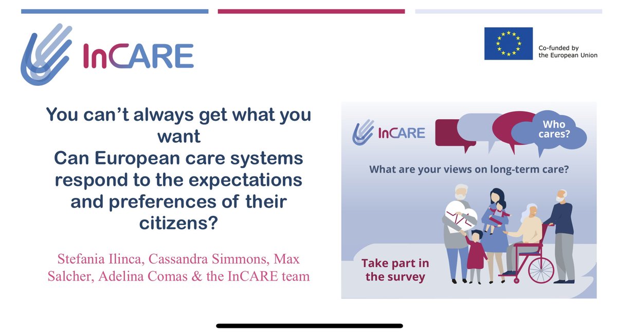 Getting ready to present preliminary findings from the @EuropeIncare project at the International workshop on COVID-19 and Long-Term Care systems @LTCcovid @ilpnetwork Not too late to join us!