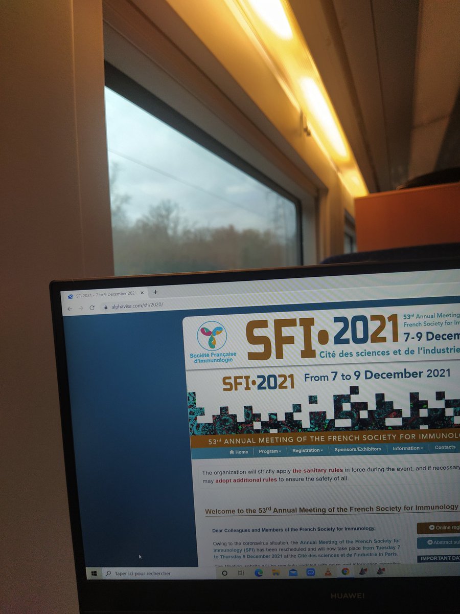 Really excited to attend the Annual Meeting of French Society of Immunology!
Happy to meet people again!
#SFI2021
<a href="/sfiimmunologie/">SFI Immunologie</a> <a href="/FCYImmuno/">FCYI</a>