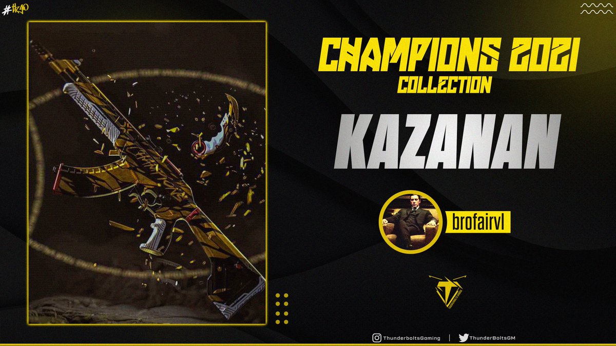 thunderboltsgg's tweet photo. 🎉VALORANT Champions etkinliğine özel olarak oyuna eklenen Champions 2021 Koleksiyonu'nu kazanan takipçimiz @brofairvl oldu!
Tebrikler!
#TBGO🦾 https://t.co/EfLxwxZlvU