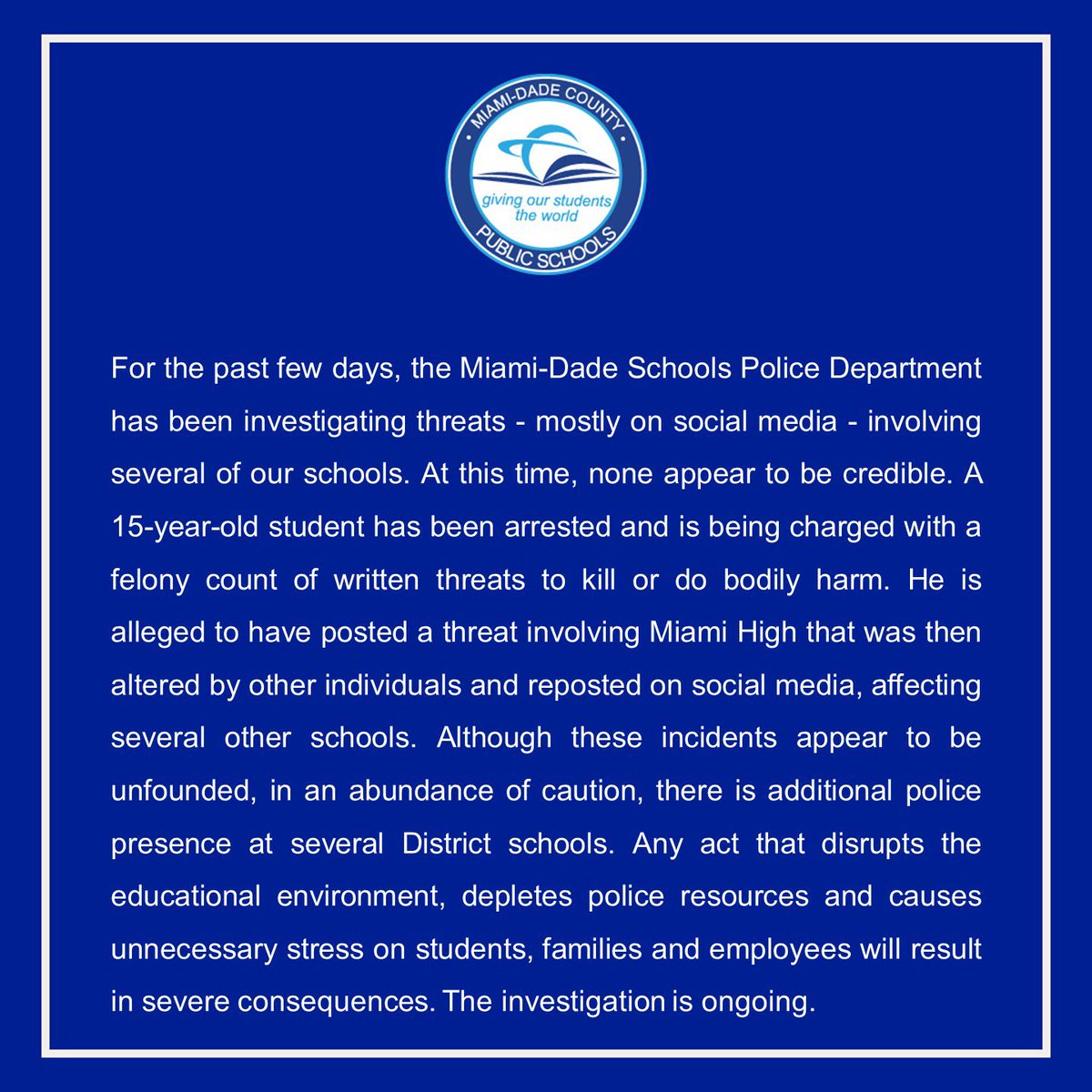 Miami-Dade Schools (@mdcps) on Twitter photo 