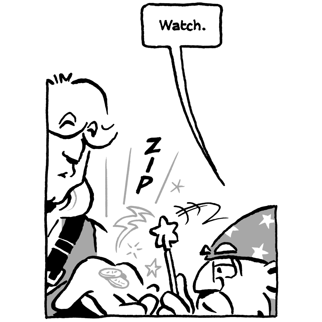 johncomic's tweet photo. new episode of "Not That Magic: Tales of Vernor Magus" (the Wizard of More Or Less) #comics #comicstrip #NotThatMagic #VernorMagus #RussTheBarbarian https://t.co/nmShjnxNZ3