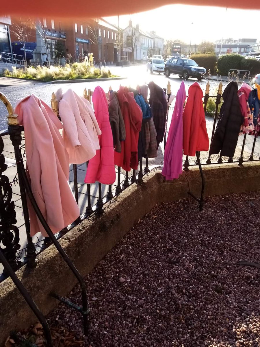 RosemountFRC's tweet photo. We have our winter coats out today. If anyone is in need of a coat, adult or child please feel free to pop down and take them. You don't have to knock on the door just take a coat. If anyone would like to donate a coat please feel free to drop them into us.
#freetotake
#dundrum https://t.co/TEJjLrafmA