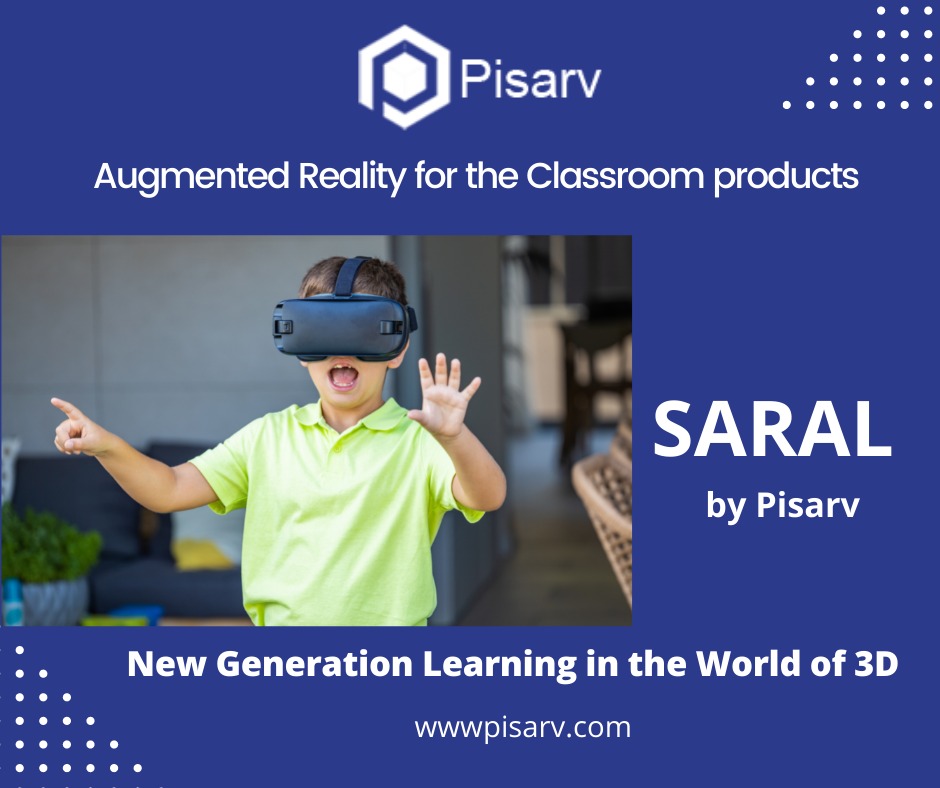 pisarv's tweet photo. Augmented reality is the latest breakthrough #technology in the digital world. Among the most significant trends in #Edtech augmented reality reasonably takes a leading position. SARAL an leading AR classroom #educationtool makes learning itself more engaging and fun.@pisarv https://t.co/g2QpRJ4oBZ