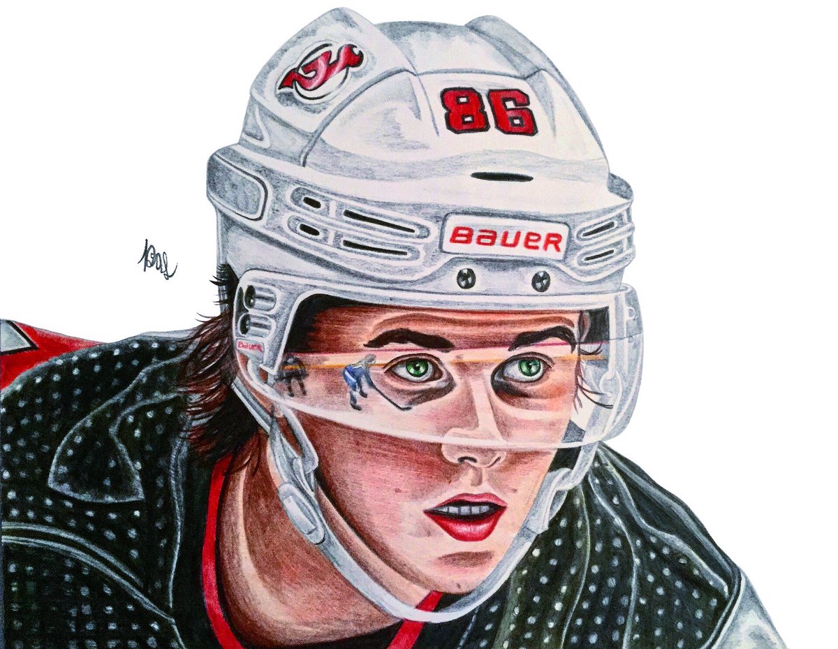 Jack Hughes Colored Pencil Drawing by Brendan Schmucker - (BSketches) 
<a href="/NJDevils/">New Jersey Devils</a> <a href="/NHL/">NHL</a> @NHLNetwork <a href="/NHLdotcom/">NHL.com</a> <a href="/USAHockeyNTDP/">USA Hockey’s NTDP</a> <a href="/usahockey/">USA Hockey</a> #jackhughes #newjersey #Devils #newjerseydevils #nhldevils #NHL #hockey #sports #art #artwork #drawing #coloredpencil #bsketches #bsketchesart