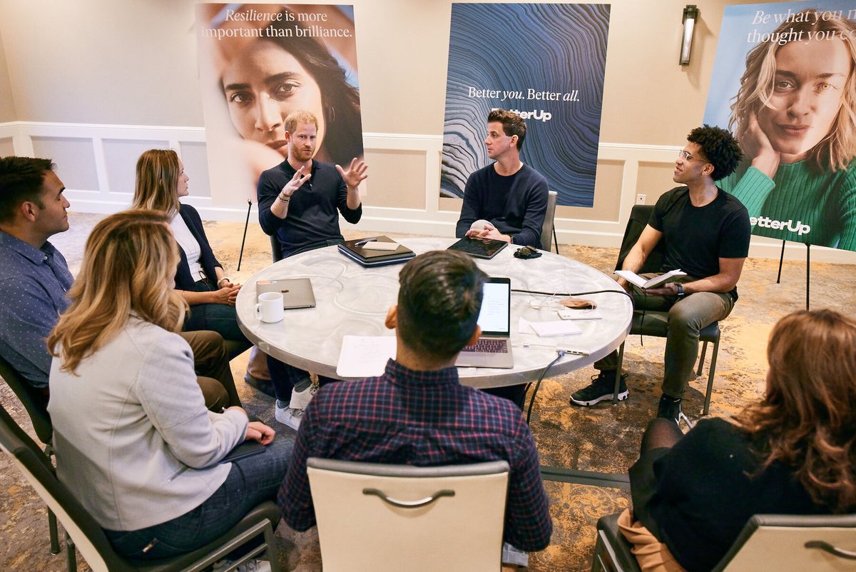 BetterUp's tweet photo. We’re joining @PledgeOne, a global movement that encourages companies to donate 1% of equity, staff time, product, or profit to their communities.
 
We're donating across all four categories to max our impact in collaboration with our CIO, Prince Harry, The Duke of Sussex ⚡️ https://t.co/Lnci5Z6W1l