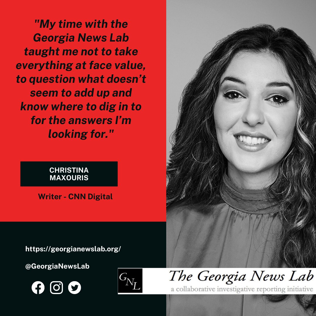 @its_xristina is a @GeorgiaNewsLab alumn. Support other young journalists like her. Contributions are doubled by #NewsMatch, here:  bit.ly/3vhSAN3