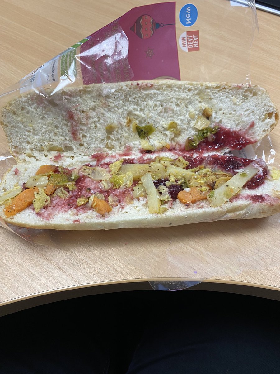 westr09's tweet photo. @sainsburys well it’s safe to say your smoked turkey roll has zero turkey and gravy mayo in it! https://t.co/XsdhEwiazm