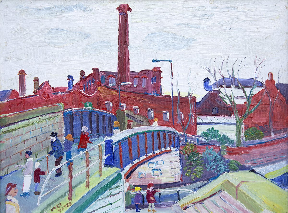 New in: 2 northern scenes by Fred Yates - “New Brighton Beach Promenade, Wallasey” and “Wigan Pier. Fred was born in nearby Urmston and he loved the fact that a local northern gallery was selling his paintings. #fredyatesartist #newbrighton #wiganpier