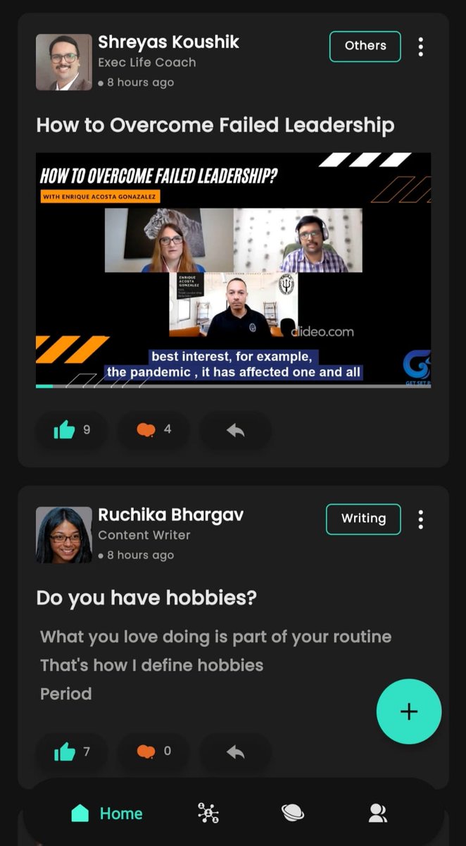 SlayOnCube's tweet photo. Did you know that OnCube let you post whatever content you love creating??? 

Yes, you can post anything like video, text cards, blog, photo, carousel! You name it and we'll do it for you 😀

Btw, @shreyaskoushik joined our coolest creator tribe 🤩 https://t.co/mSzpJvqEQx