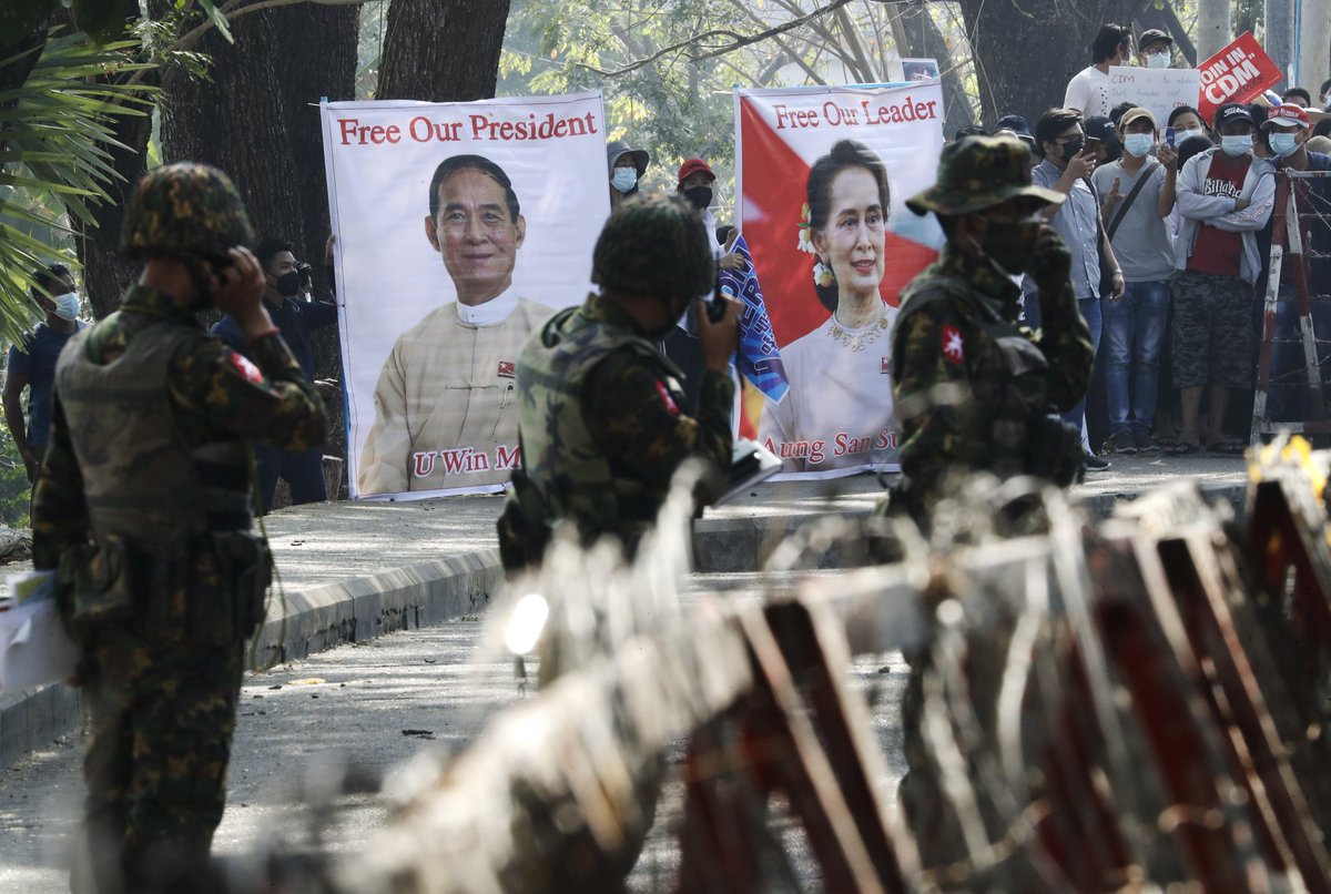 kay_aprilnyein's tweet photo. We condemn convicts of SAC terrorists who had killed thousands of civilians until today.
Junta abducted our elected leaders,Unlawfully charged them, sentenced them to prison.Since February 1 after Junta's seized our country, Judiciary System in Myanmar has been broken.
#FckTheLaw https://t.co/fgM8x1rBJI