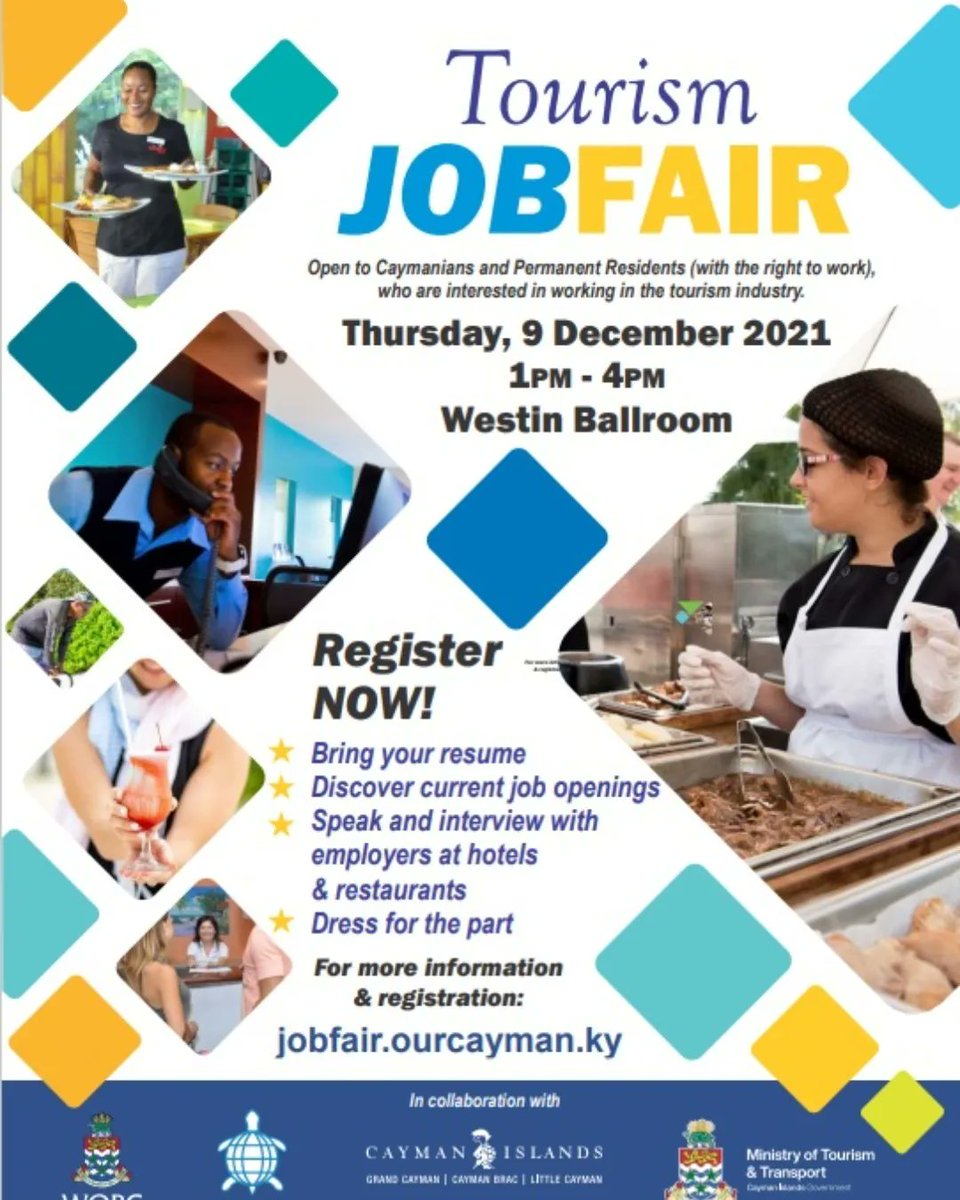 Looking for a Job in Tourism? 
Come to the Job Fair - 9 Dec Thursday from 1 to 4PM!
Westin Ballroom - REGISTRATION A MUST
buff.ly/3Gs1mfN