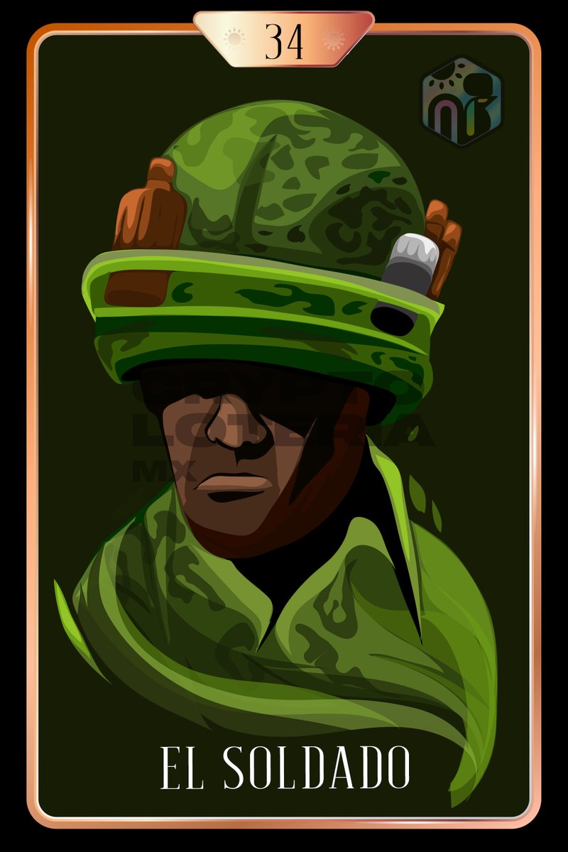 Time for our 2nd #NFT giveaway ft. collecting trading card #NFTs from <a href="/cryptoloteriamx/">CryptoLoteriaMX / Second Stage Live!</a> ♠️♣️

This week you can win "El Soldado"

To enter be sure to follow #PolygonStudios🚶‍♂️and give this tweet

♥️A like
🔁A RT
👩‍👩‍👦Tag 2 friends

Winner announced this Thursday👌