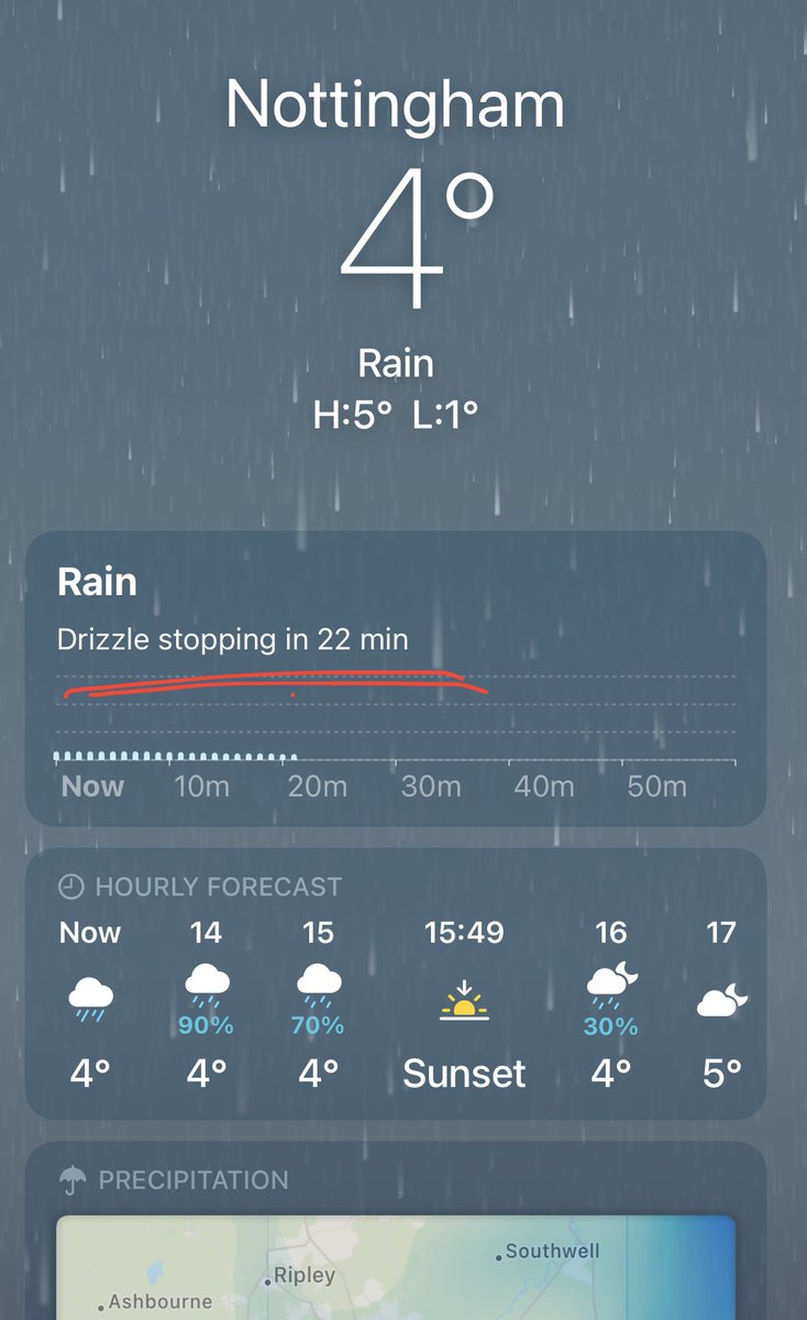 Do I really believe it will stop in 22mins? My washing machine tells similar lies 🤔