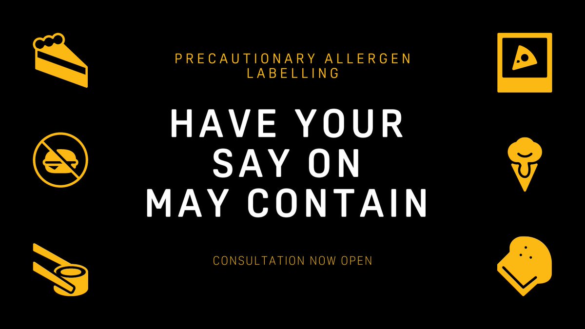We're consulting on precautionary allergen information and labels like ‘may contain’.  

Have your say and help us develop a system that works for food businesses, while keeping consumers safe: food.gov.uk/news-alerts/co…

#HaveYourSayOnMayContain