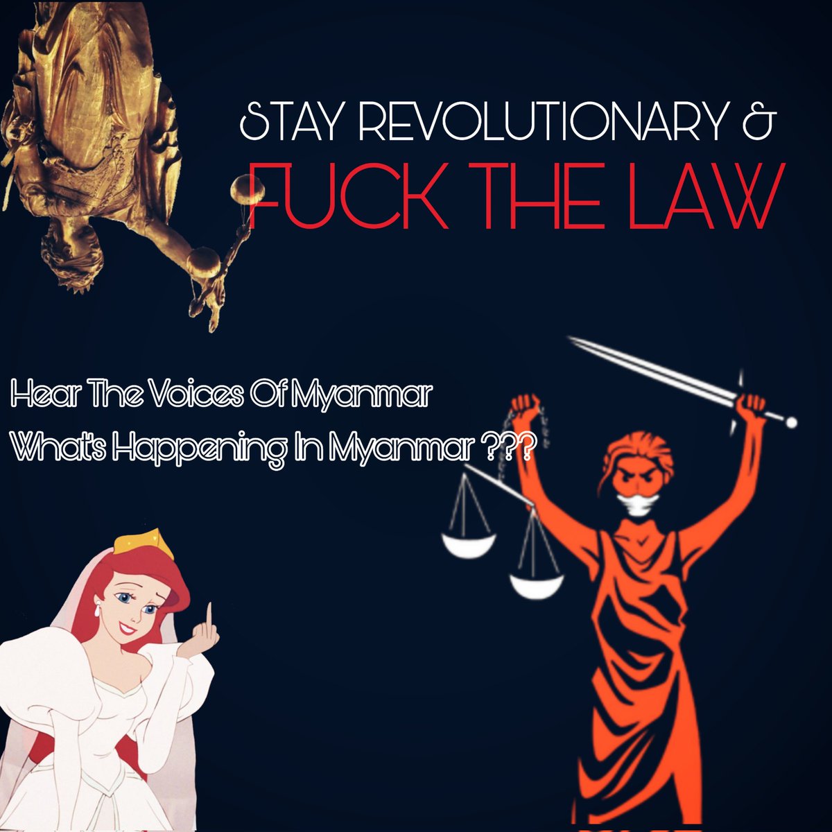 Surely, January 31 was the very last day when justice and law reign in Myanmar.  Since the coup, justice-system has become broken and flawed up till innocent people incl. state leaders are being sued and imprisoned for crimes what they have never ( NEVER ) comitted.

#FckTheLaw