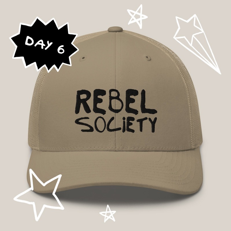 RebelSocietyBTC's tweet photo. GM! The 6th prize of our Advent Calendar giveaway is this funky RS cap!💃🎩

🚨We are giving away a prize each day until the 24th December to Rebel holders ONLY! To take part, make sure to mint yours on our official site 🎉

#NFTGiveaway #NFTs #nftcollectors #nftart https://t.co/0m2KglMlpb