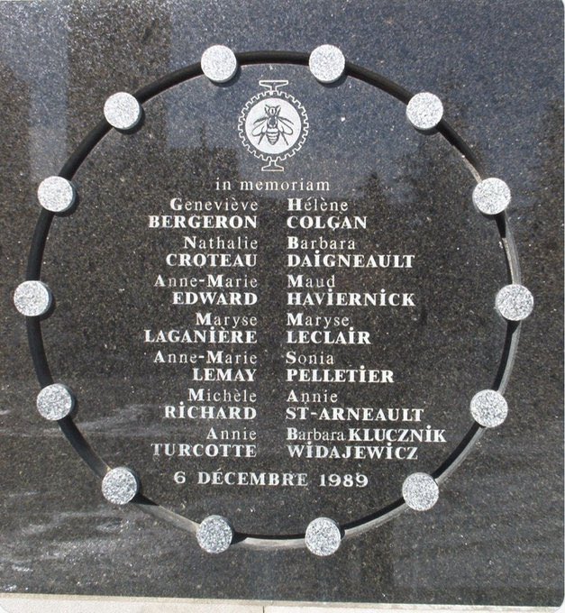 Today, we remember and honour the 14 women who were killed at l'École Polytechnique in Montréal in 1989. They live on everyday in the work that we do. #December6 #EndGBV
