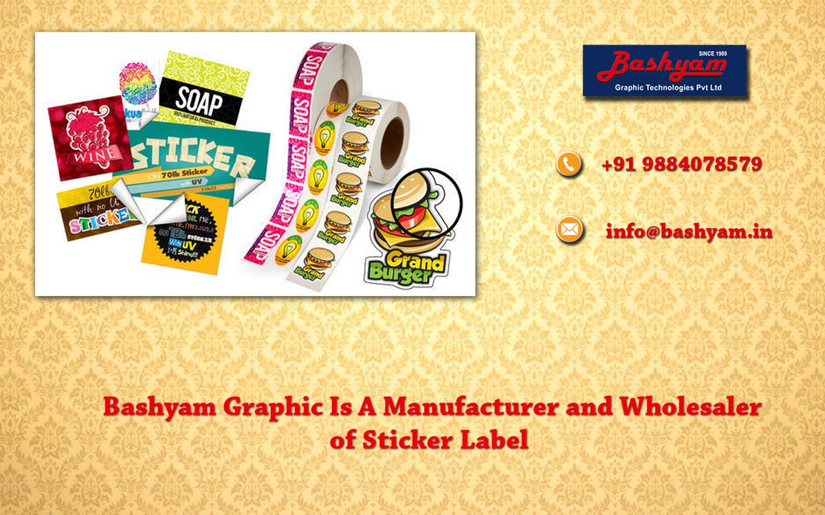 Bashyam Graphic Is A Manufacturer and Wholesaler of Sticker Label 
#stickersmanufacturer, #stickerlabel, #decalsstickers, #domestickers, #metalstickers, #domelabels, #polycarbonatesticker, #vinylsticker, #stainlesssteelnameplate, #aluminiumnameplate
