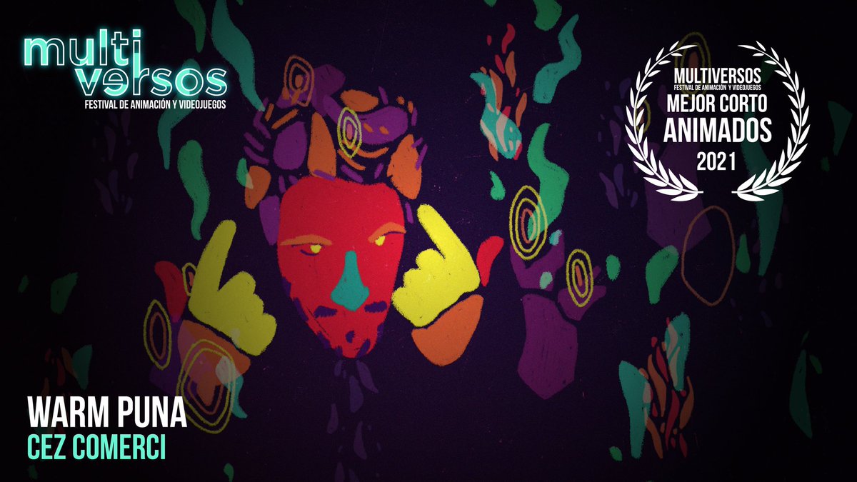 FMultiversos's tweet photo. 🌟GANADORES🌟

"Warm Puna" de Cez Comerci ganó el premio al Mejor Corto Animado 2021. ¡Felicitaciones! 🤩

#animacion #cortos #videojuegos #festivalmultiversos https://t.co/LpjydbdFou