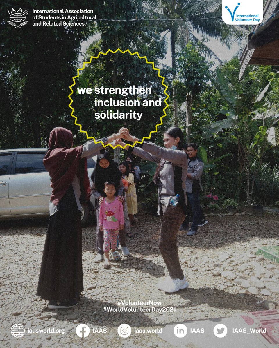 IAAS_World's tweet photo. Today is the day we celebrate the #WorldVolunteerDay!

We are all volunteer. We are priceless. 
Share your volunteers day in the comment section.

#VolunteerNow

source: UN Volunteer
(cont.) https://t.co/jQIogTKvw5