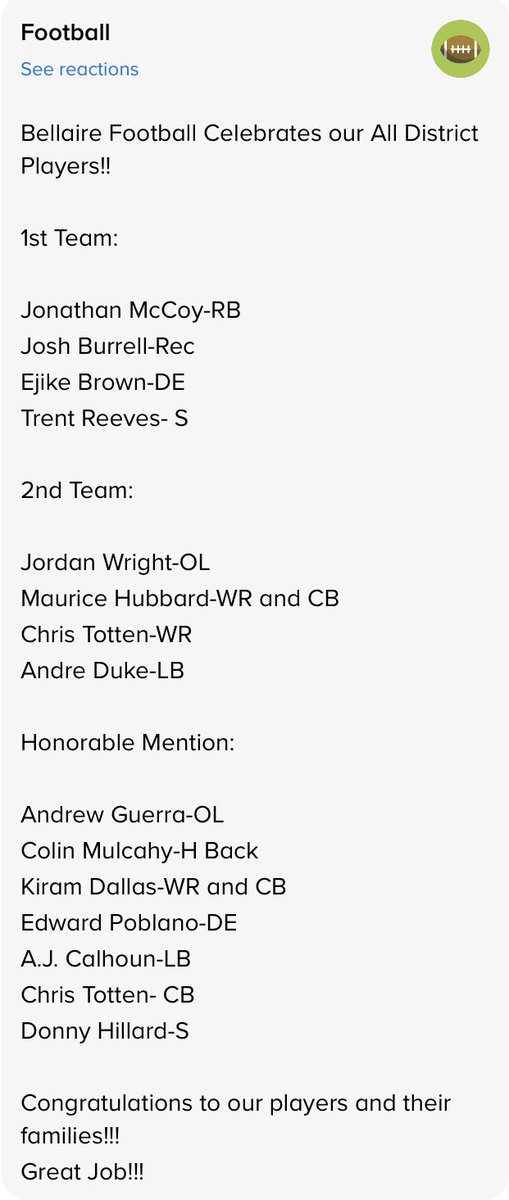 brown_ejike's tweet photo. 1st Team All District, Academic All District https://t.co/4GDwwaM9N7