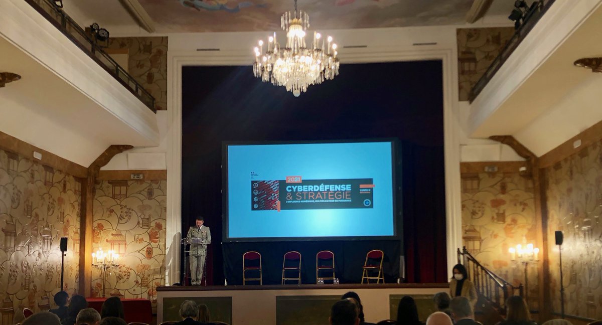 ComcyberFR's tweet photo. C’est aujourd’hui ! 📅 Le séminaire Cyberdéfense &amp; Stratégies : « l’Influence numérique, multiplicateur de puissance » se déroule en ce moment au Cercle national des Armées. https://t.co/9KUo3fSPsY