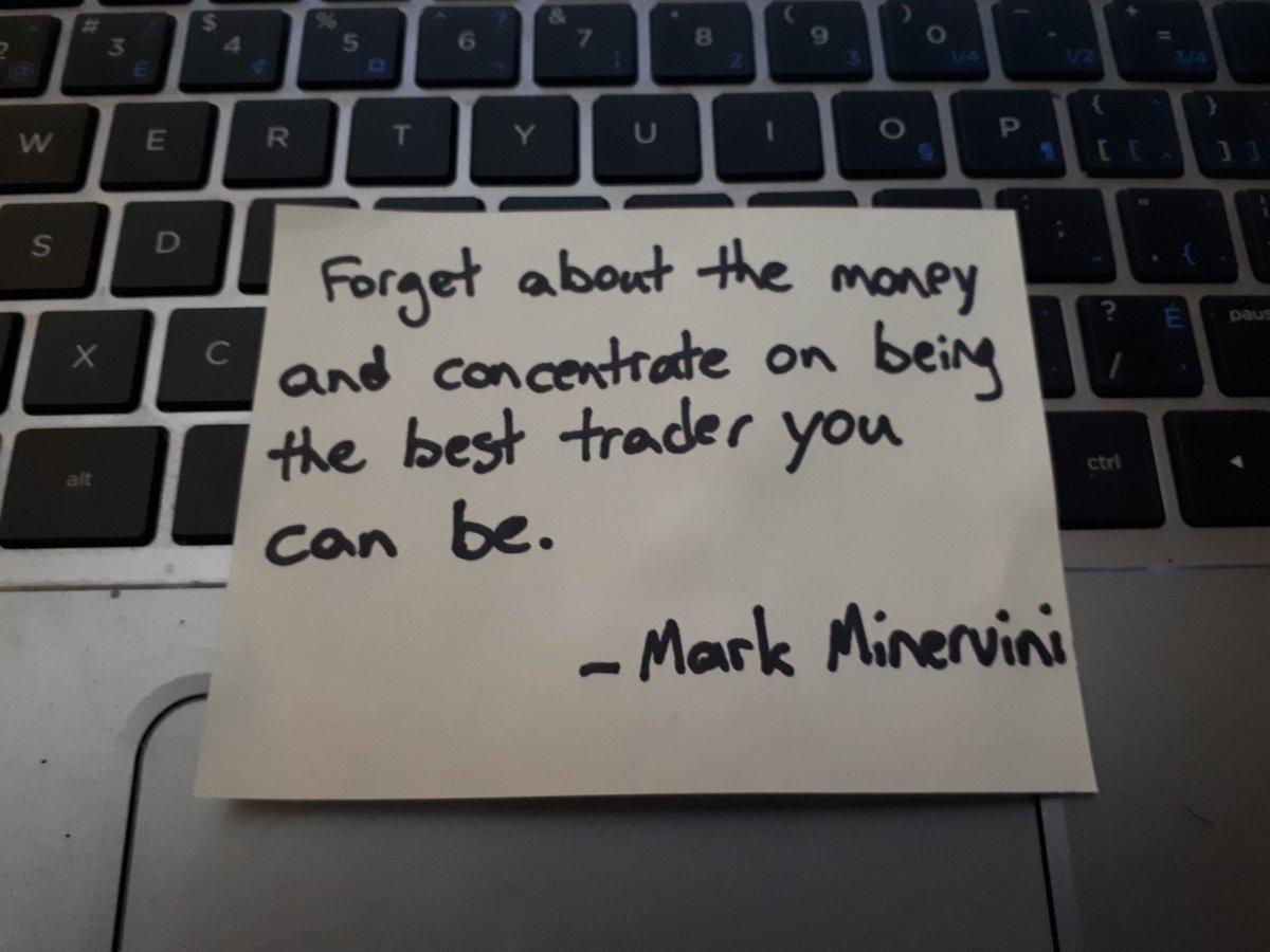 Forget about the money, forget about competing with the indexes or competing with another trader. Make it your goal to be the best at being disciplined and staying in process. Concentrate purely on making every decision a quality choice and the result will take care of itself.