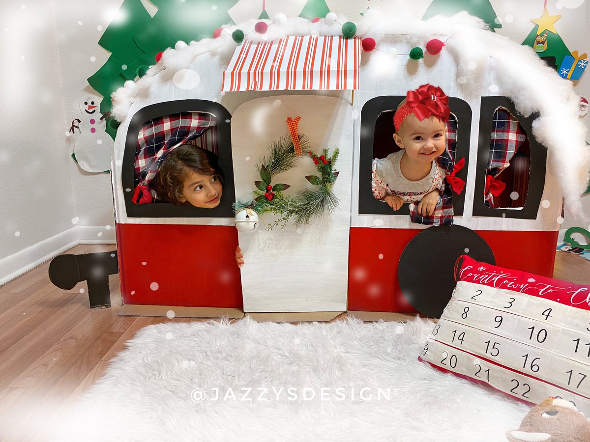 JazzysDesign's tweet photo. #momlife getting ready for the #holidayseason. DIY cardboard #rv #camper for #kids adventures with @xyroninc 

https://t.co/YqSHAPAJCx https://t.co/US6euklj4f