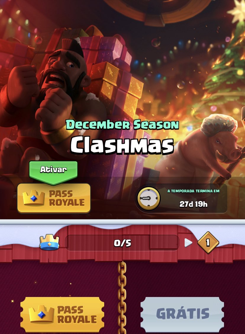 🎄💎Sorteio Natalino de 10 Pass Royale💎🎅 (SEASON 31)

📍Requisitos

▶️ RT🔄+FAV❤️
▶️ Me seguir aqui no Twitter
▶️ Me seguir no Instagram instagram.com/allan.franzotti

CODE ALLAN ✅

Sorteio termina dia 11 de Dezembro 🔺