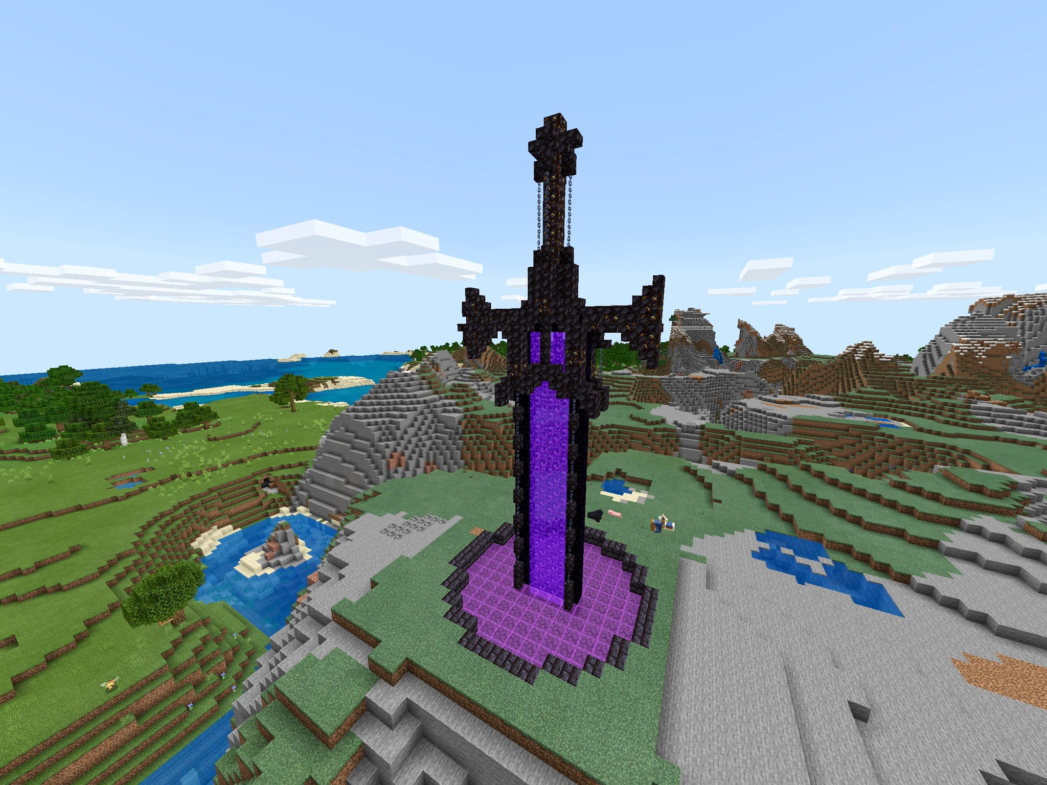 みずたまさん マイクラ やれてなくてとりあえず建築練習用のクリエイティブをアプデしたら 周りの景色が変わってメサ出てきたし 後ろに凄い石の山出来てた 凄い 面白そう Minecraft Minecraft統合版 T Co Umytdjmfdw Twitter
