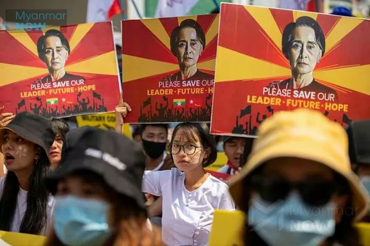 Both Our State Counselor Daw Aung Sun Su Kyi and President U Win Myint were sentenced to four years imprisonment with irrelevant sections. We all know the real truth. No one care about terrorists' laws. 
#FckTheLaw 
#WhatsHappeningInMyanmar