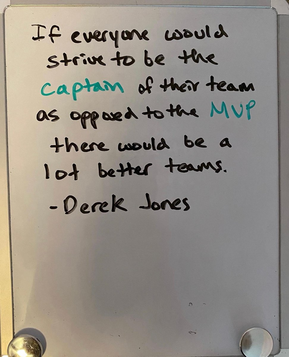 PracticeHeroUSA's tweet photo. Love this quote! Strive to be the captain and not the MVP. You and your team will be more successful!

#mondaymotivation #captain #mvp #team #teams #athlete #athletes #coach #sport #sports #basketball #baseball #soccer #volleyball #softball #lacrosse #practice #practiceherousa https://t.co/vsgnUNttNn