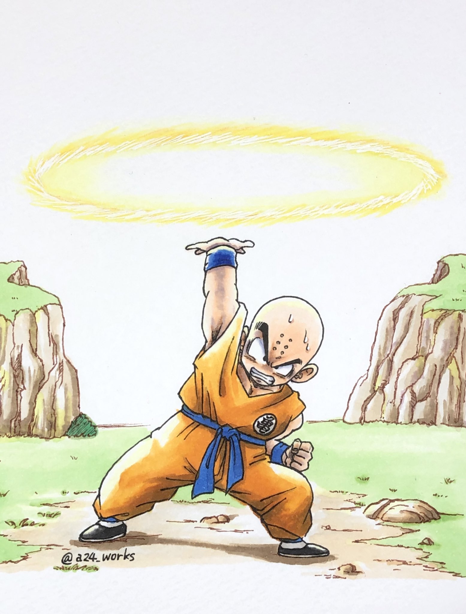 a24wks on X: 「気円斬‼︎‼︎」 ドラゴンボール クリリン 気円斬 ドラゴンボールイラスト 鳥山明 鳥山明リスペクト  illustration reproduction krillin kienzan dragonball dragonballfanart  a24_works a24wks t.co7NFCd4mHGo  X
