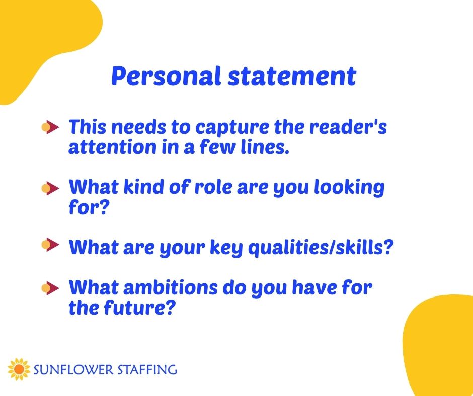 SunflowerStaff1's tweet photo. Your CV is usually the first piece of information a potential employer receives about you, so it should be relevant to them and the role you are applying for. 
You may need to adapt your CV to each new job you apply for. It should contain the following across 2 A4 pages ➡️ https://t.co/MgDmlb46QA