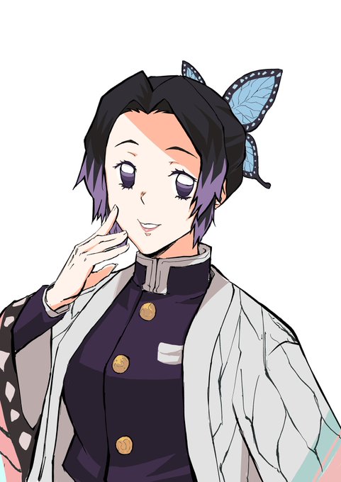 UTAさんがTwitterに投稿した胡蝶しのぶ(鬼滅の刃)のイラスト。