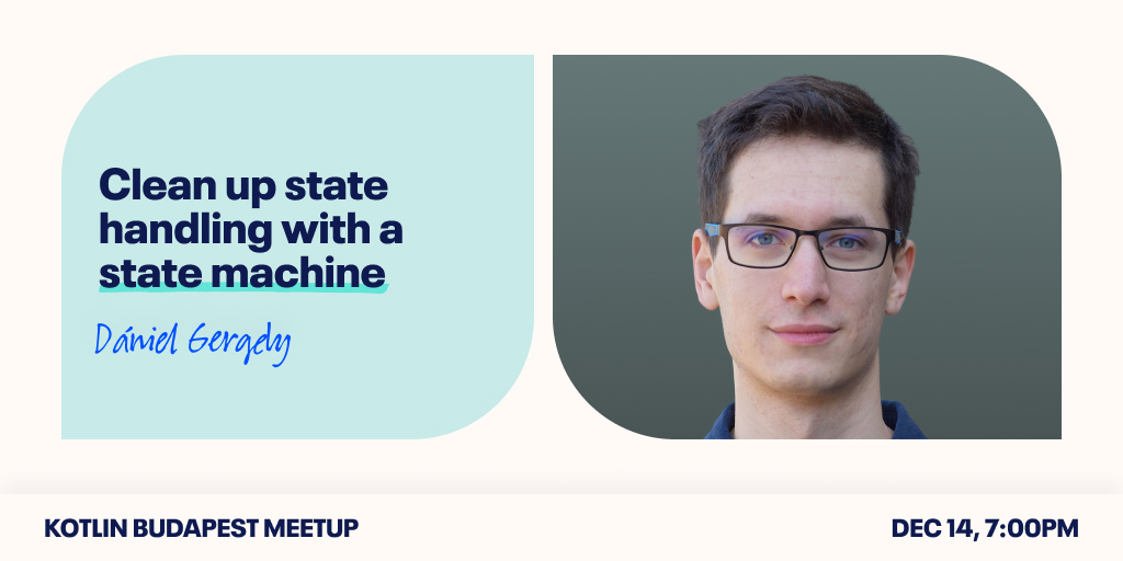 KotlinBudapest's tweet photo. As the @tier_mobility app grew bigger, to keep the code maintainable, a state machine was retrofitted for managing ride state in the app. In his talk, @GregDniels will provide a brief overview of why and how it was implemented, its benefits &amp; the challenges while introducing it🔥 https://t.co/Bbt0jZmsZ7