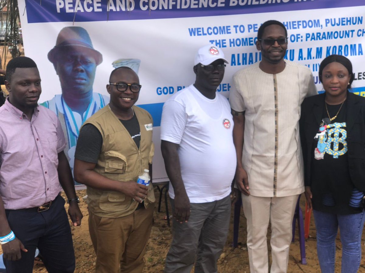 yppdorg's tweet photo. Peaceful, just and inclusive societies are not built by disconnecting people from the change processes. FutaPeje Chiefdom in Pujehun District finally has a restored Chief after protracted standoffs. @UNSierraLeone #KolhatBarrayProject @CORDAID_SL and @yppdorg @UNPeacebuilding https://t.co/r7fZpzLUrJ