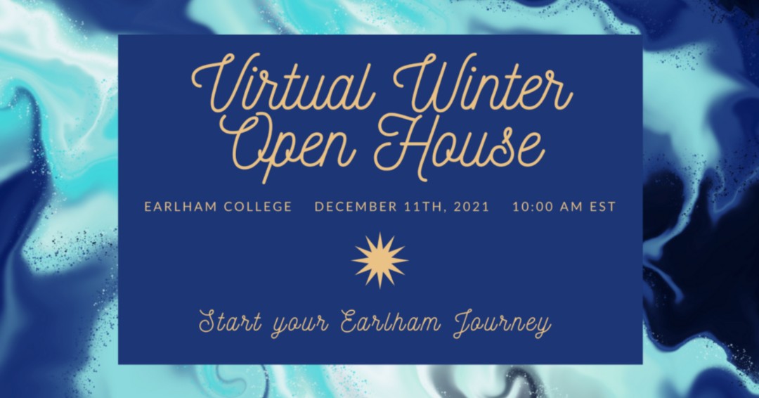 CollegeEarlham's tweet photo. Our last virtual open house is finally here! Zoom in with us on December 11th to learn more about the Earlham Journey. 

Use the link in our bio to register! 
See you there 💻🎊 https://t.co/TXrj0iVW6y
