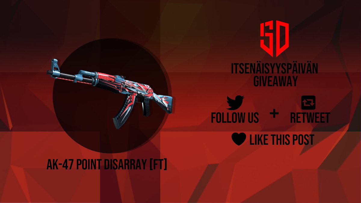 HYVÄÄ ITSENÄISYYSPÄIVÄÄ!

Sotiemme veteraanien ja Lottiemme kunniaksi järjestetään pieni giveaway!🇫🇮

Ohjeet osallistumiseen⤵️
1. Seuraa meitä twitterissä
2. Uudelleentwiittaa tämä
3. Tykkää tästä postauksesta

Arvonta suoritetaan 13.12.2021

#Arvonta #giveaway #SEOISO