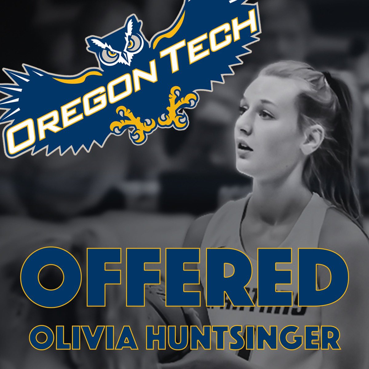 OliviaHuntsing1's tweet image. After a great call yesterday with Coach Beesley and Coach Meredith, I’m thankful to receive an offer to be a Hustlin Owl! #OregonTech