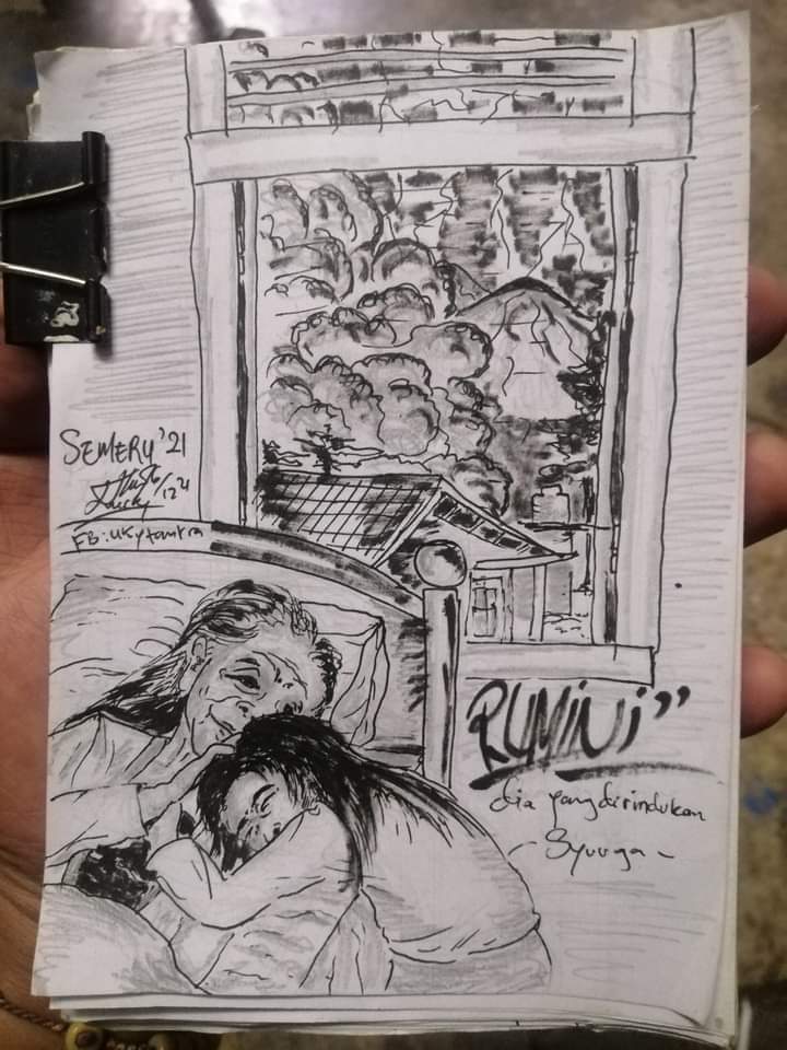 CaloTerminl's tweet photo. SEMERU..

👵 mlayu o ndukk...aku wess tuo,wes aku tak nang kene wae.
👩 mboten Bu,sikil Iki saget mlayu tapi ati Iki mboten saget ninggalno ibu dewekan..

Alfatihah buat mbk rumini dan ibunya..semoga diampuni dosa dosanya diterima amal baiknya.
aamiin... https://t.co/k1WY4tWfyd