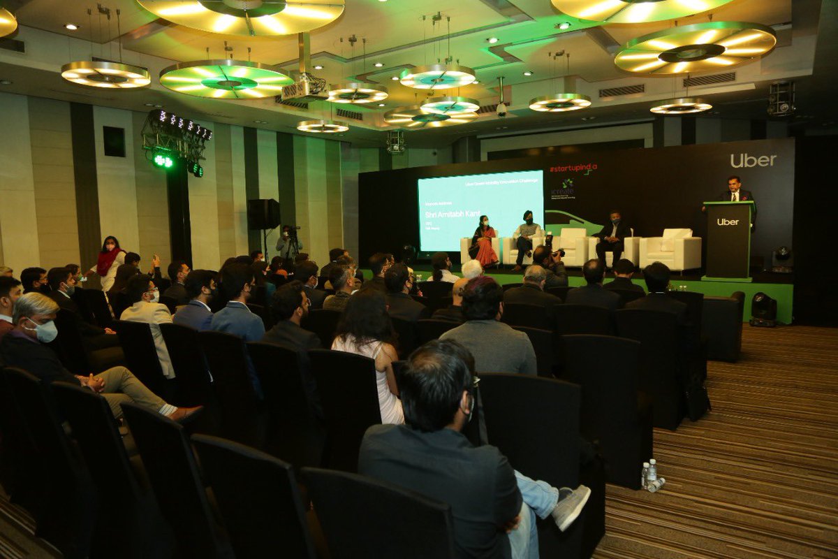 Amitabh Kant (@amitabhk87) on Twitter photo Delighted to share my thoughts with some of India's brightest innovators in the EV startup space. Great initiative by <a href="/Uber_India/">Uber India</a>, <a href="/startupindia/">Startup India</a> and @icreateNextGen to drive the electric mobility ecosystem. Delighted to share my thoughts with some of India's brightest innovators in the EV startup space. Great initiative by <a href="/Uber_India/">Uber India</a>, <a href="/startupindia/">Startup India</a> and @icreateNextGen to drive the electric mobility ecosystem.