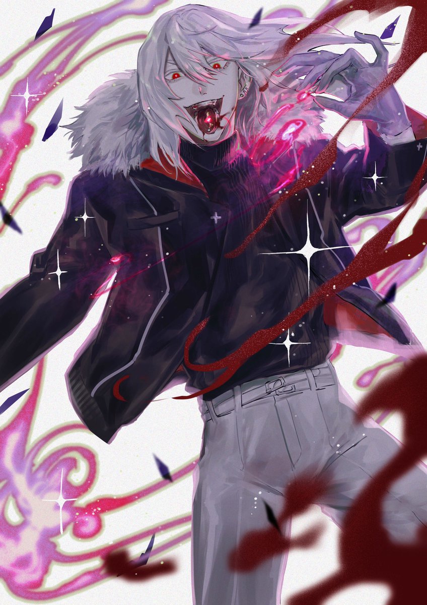 白髪はいいぞ 白い男はいいよね 叶 Kanaeのイラスト