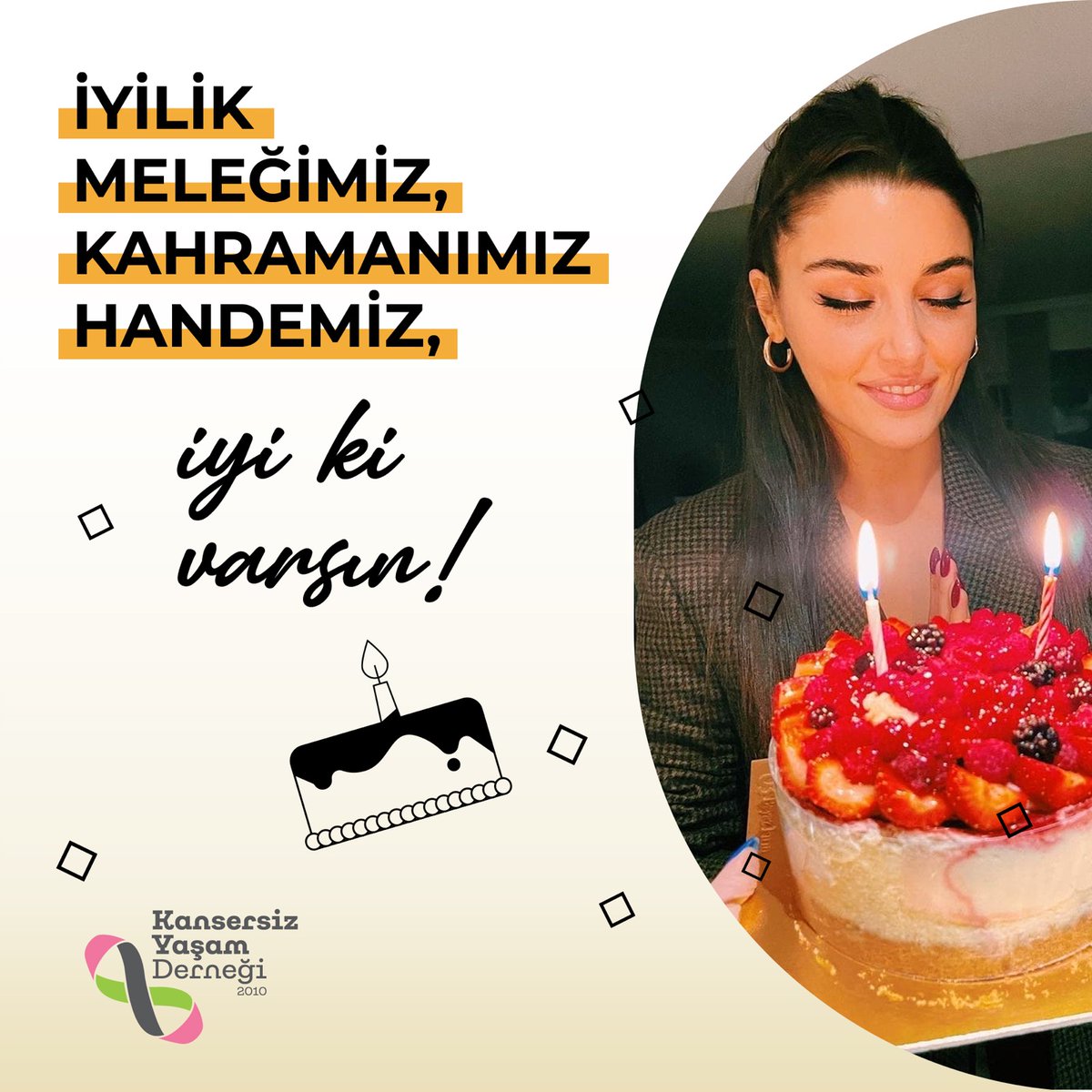 KansersizYasam's tweet photo. Bizim kalbi boyundan büyük kahramanımız Hande'miz bu yıl da bizim için kanatlarını açtı. Dileklerinden bizim için tuttukları da vardı. Ve siz değerli bağışçılarımız sayesinde şu ana kadar 311,670 TL bağış toplandı. Bu rakamsal bir rekor değil. Bu bir iyilik rekoru. https://t.co/W8N7ZSvZAs
