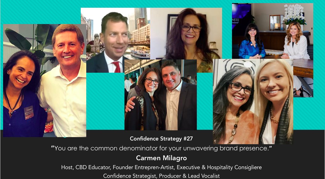 carmenmilagro's tweet photo. Confidence Strategy #27
“You are the common denominator for your unwavering brand presence.”
Carmen Milagro
#ConfidenceStrategieswithCarmenMilagro
#CBD Educator
#Founder
#EntreprenArtist
#megasuccess #PaulieKazanofski @JTFoxx #KatieKay https://t.co/PSSeO9Rk9j