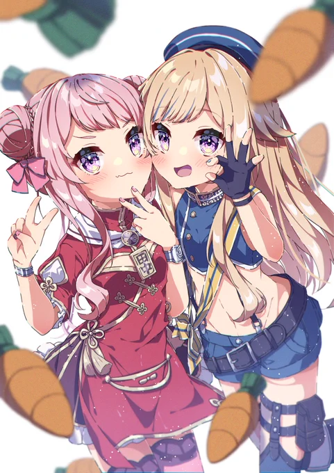 「「ちこうよれっ」」#ヒメヒナアート #ヒメヒナ 