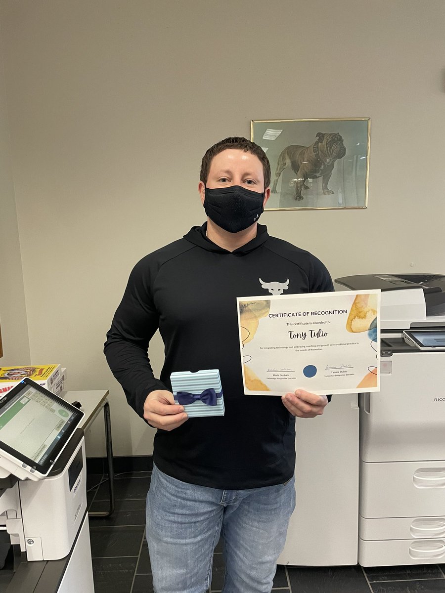 MissStubits's tweet photo. Congrats to Tony Tulio and Jamie Bigley for earning the November Tech Integration award! Both of these staff members are always trying new things and helping others! We appreciate you! #nlsd4u https://t.co/qHrqpsJ22u