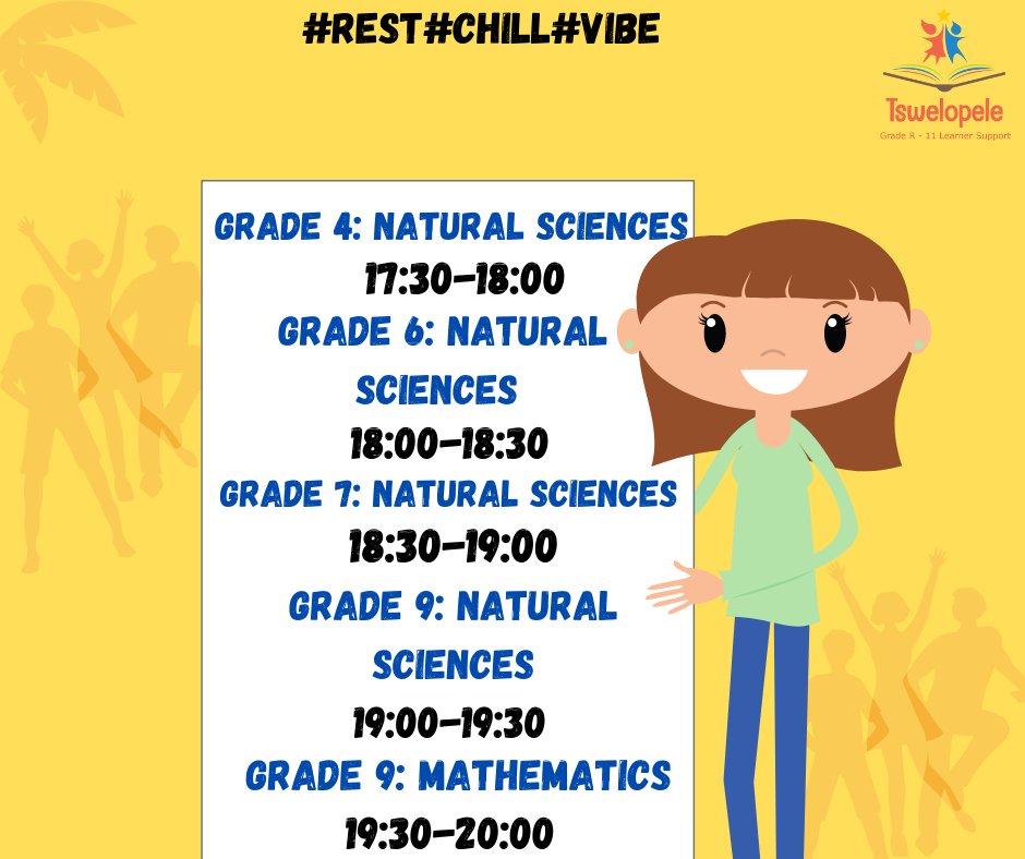 2EnableOrg's tweet photo. Learners!! We have some exciting revision lessons that you can watch even when you are in holiday. Catch them on @dbe_tv channel 122, on @OpenView_HD DAILY!!
#SummerSchool #DBEsupport
#Learningisfun https://t.co/04XjmkmK3K